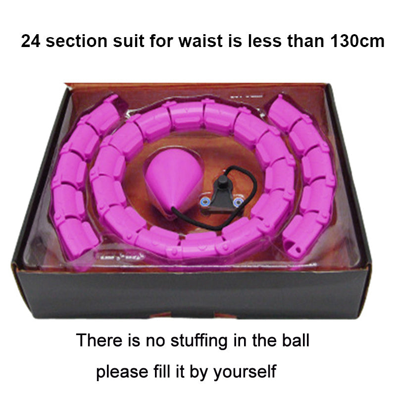 Smart Weighted Fitness Hoop | Adjustable Waist Slimming & Home Workout Trainer