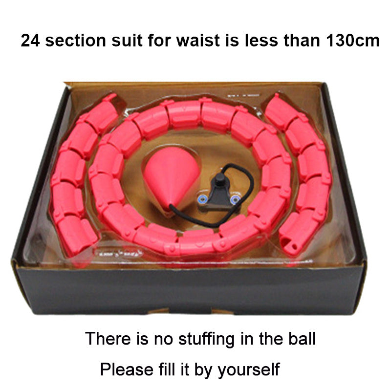 Smart Weighted Fitness Hoop | Adjustable Waist Slimming & Home Workout Trainer