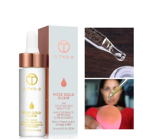 24K Rose Gold Elixir – Luxurious Hydrating Face Oil & Makeup Primer