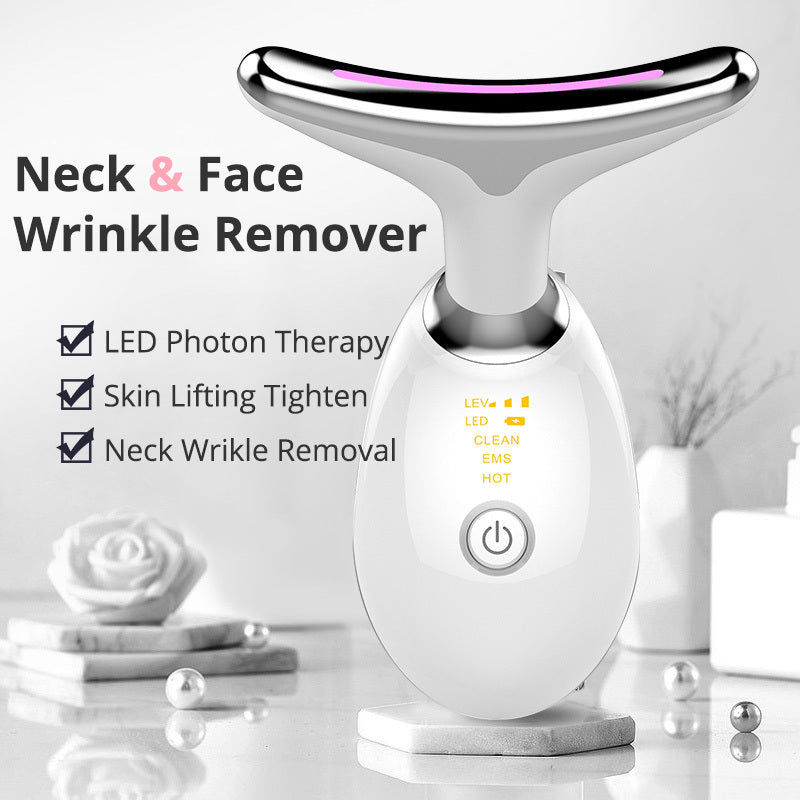 EMS Thermal Neck Lifting & Tightening Massager – Advanced Anti-Wrinkle & Skin Firming Therapy