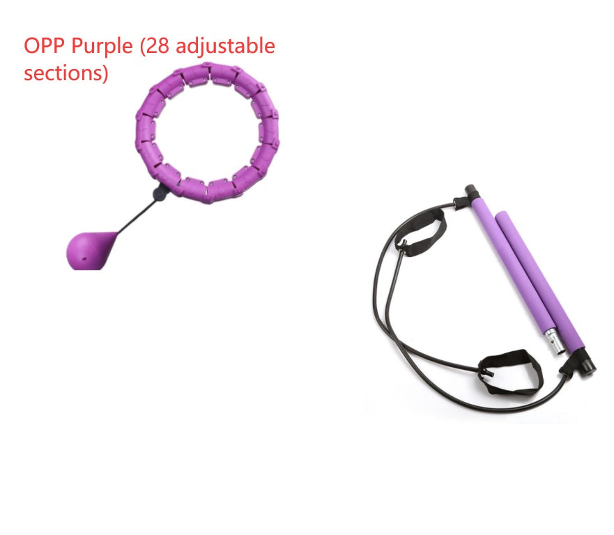 Smart Weighted Fitness Hoop | Adjustable Waist Slimming & Home Workout Trainer