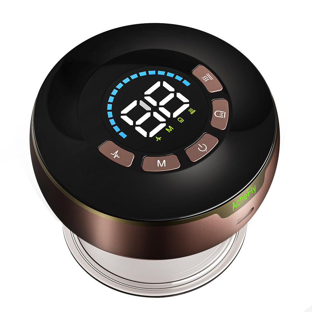 AcheFly™ Smart Cupping & Gua Sha Massager | Rechargeable 5-in-1 Therapy Device