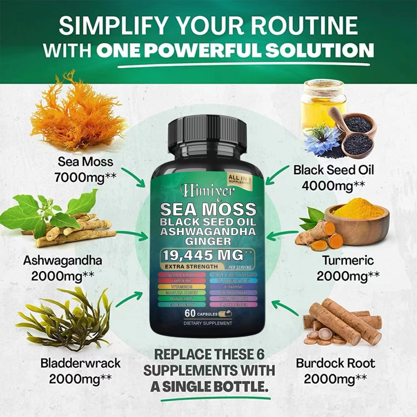 MagicMoss 16-in-1 Superfood Complex – Sea Moss, Black Seed Oil, Ashwagandha & More