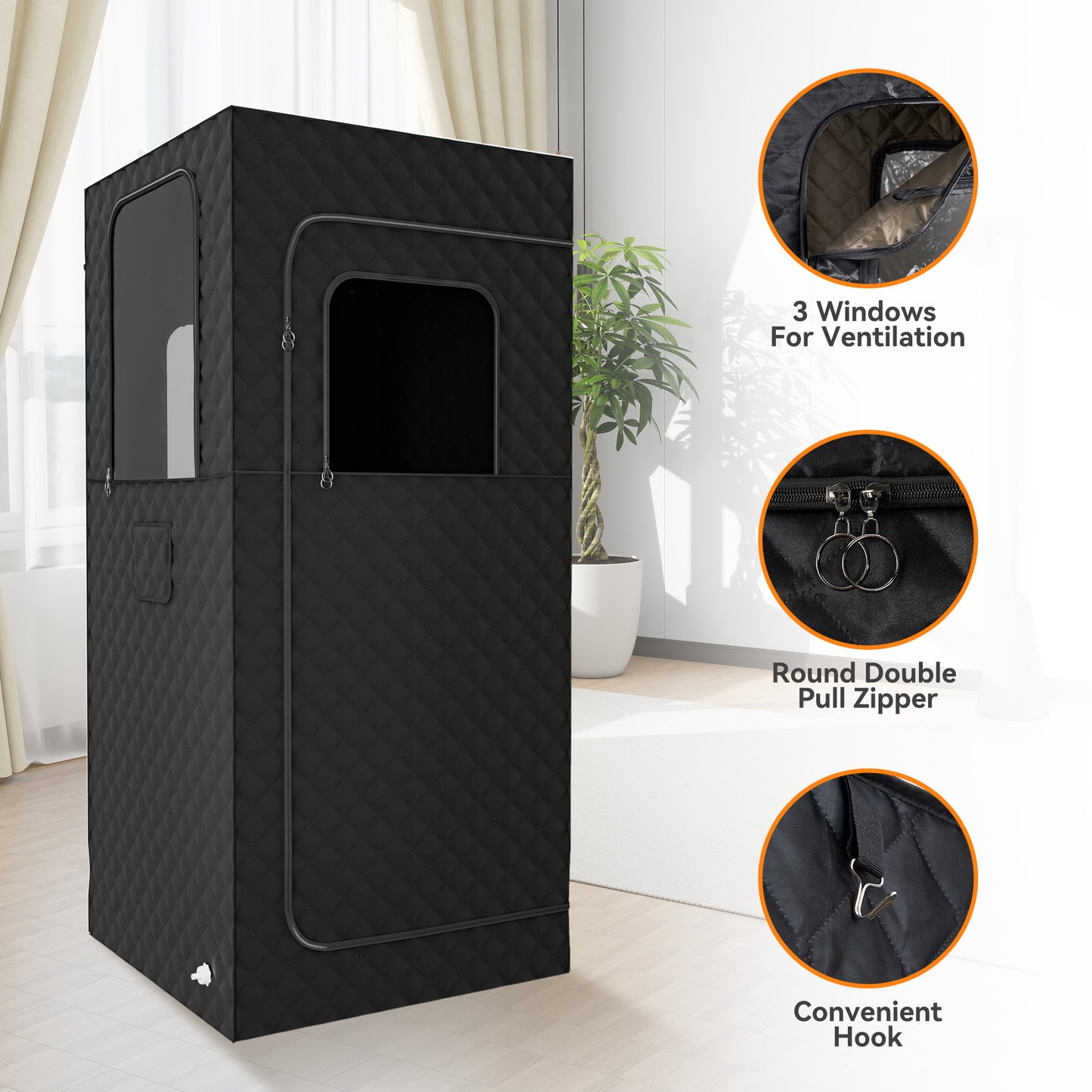 Portable Full-Body Sauna Room – Fast Heating Personal Steam Spa for Home Relaxation & Detox