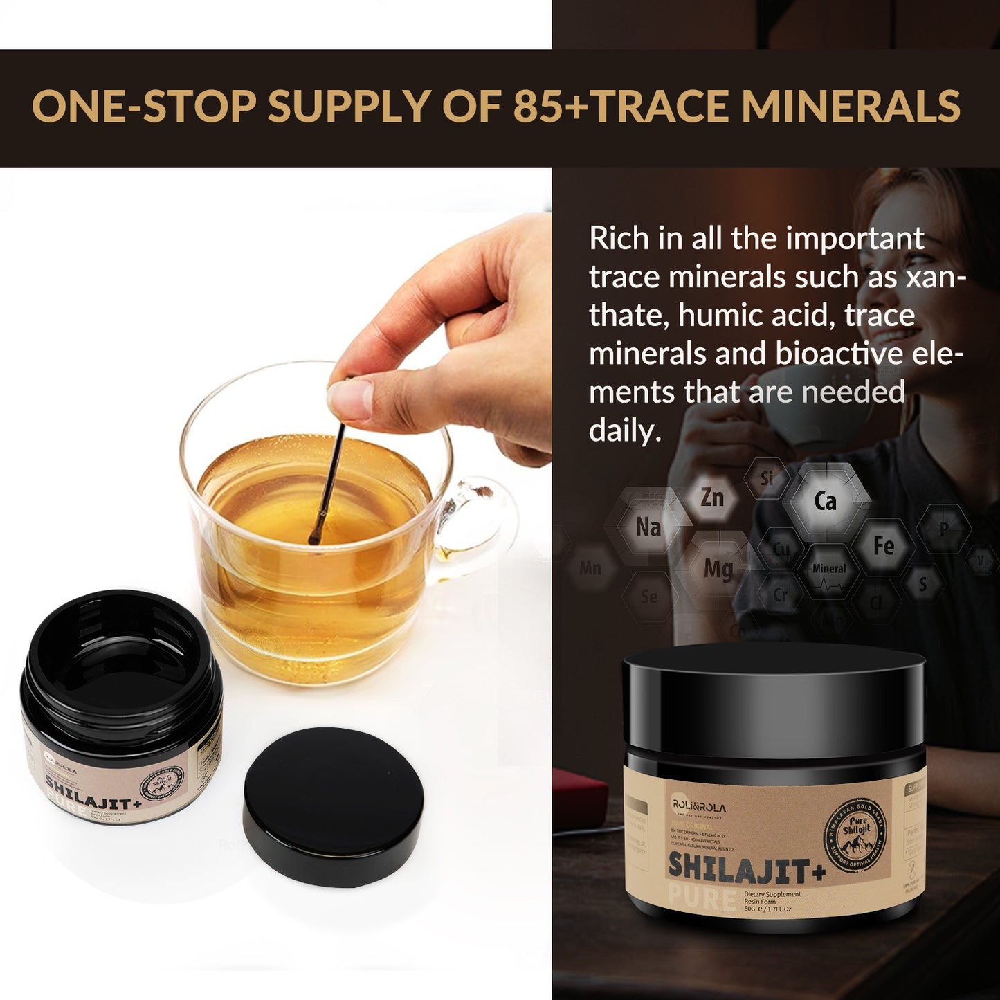 ROLI&ROLA Pure Himalayan Shilajit Resin – Premium Energy & Vitality Booster (50g)