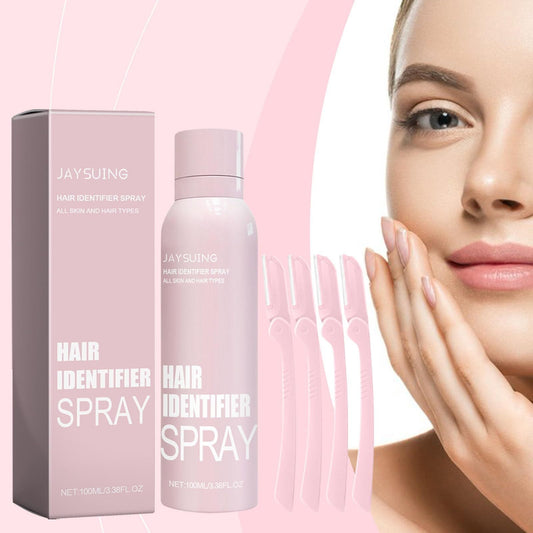 Hair Identifier Spray & Dermaplaning Razor – Flawless Face Shaving & Smooth Skin Care