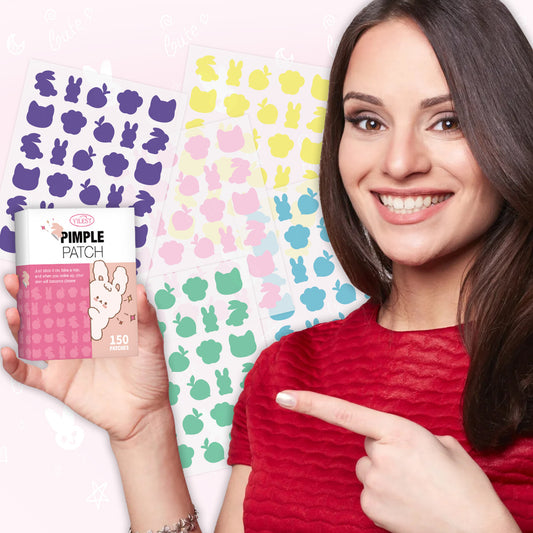Hydrocolloid Acne Patches – 150pcs Invisible Blemish Stickers for Fast Healing & Pimple Care