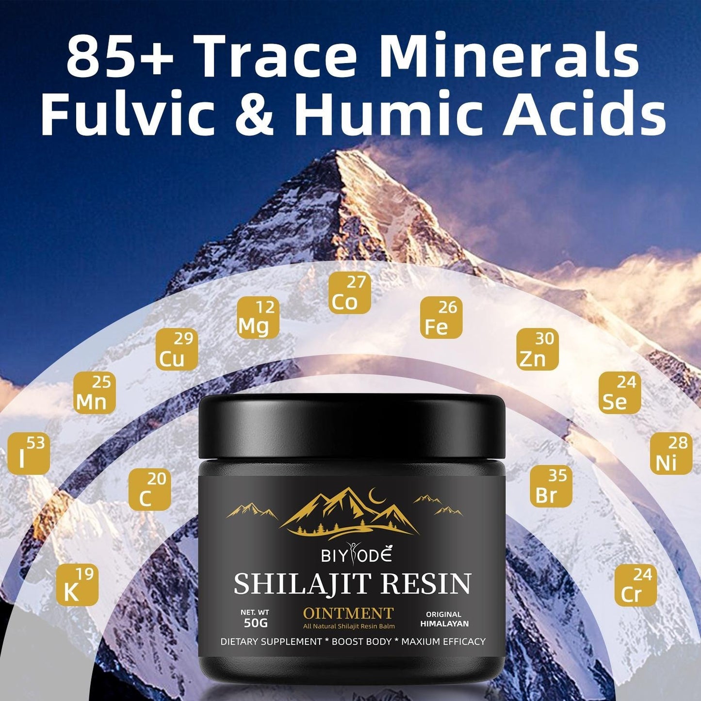 Pure Himalayan Shilajit Resin | With Ashwagandha & Gokshura | No Added Sugar | 50g Natural Supplement
