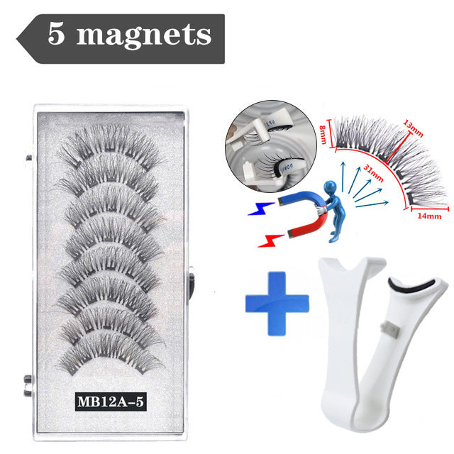 3D Magnetic Eyelashes – Natural Curl & Ultra-Soft for a Glamorous Look!