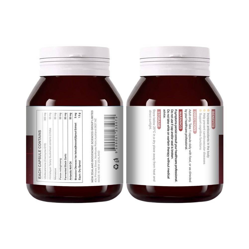 iBesDina CoQ10 300mg with Antarctic Krill Oil | Ultra High Absorption for Heart & Cellular Energy