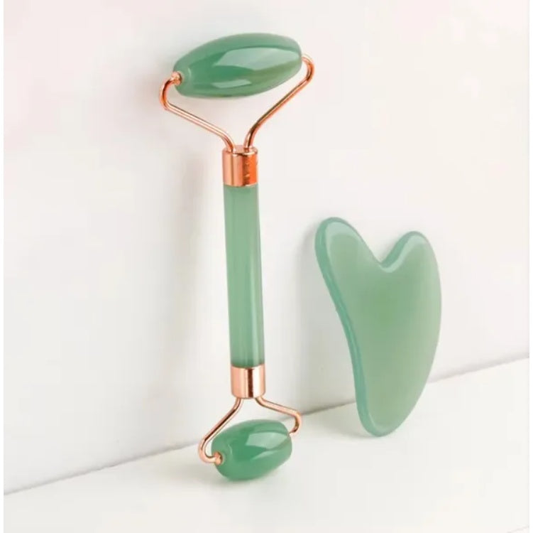 2PCS Gua Sha Facial & Body Massage Set | Natural Resin Scraping & Lifting Tool