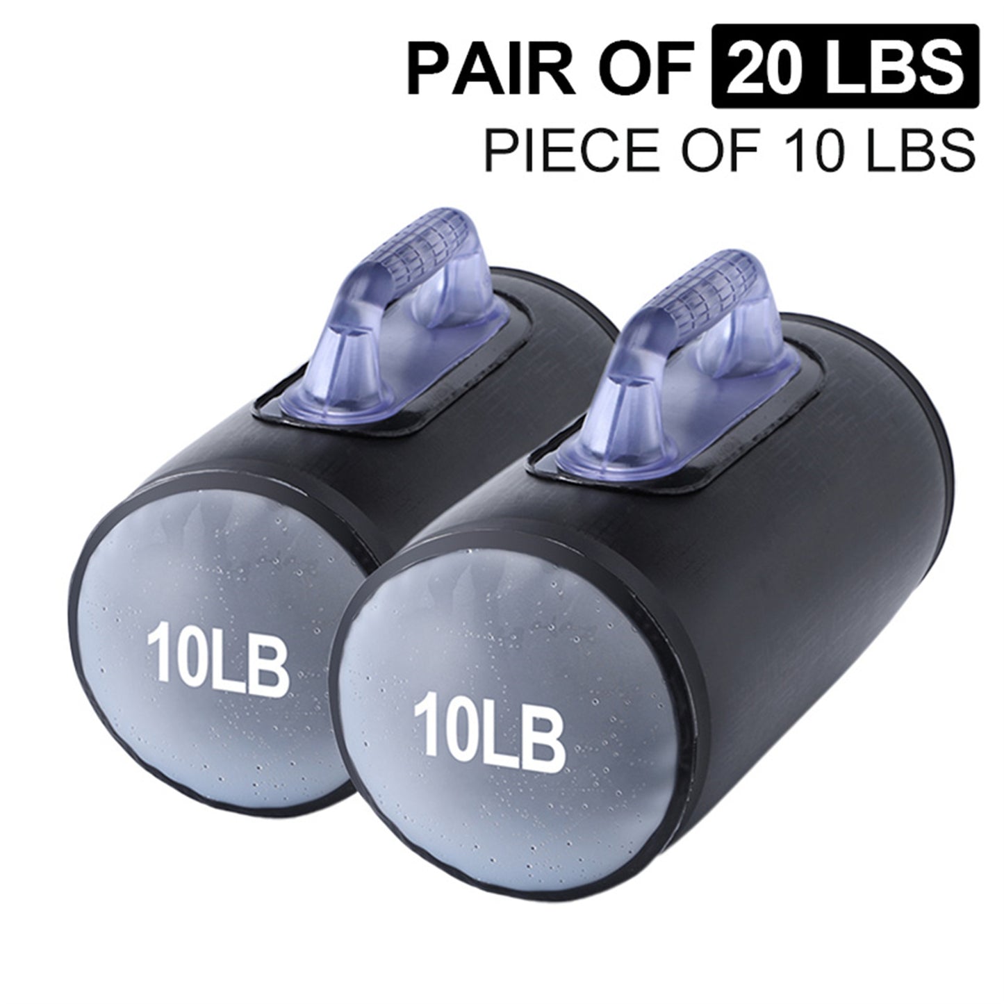 Adjustable Water Dumbbells – Portable 2x10lb Free Weights for Home, Travel & Gym Workouts