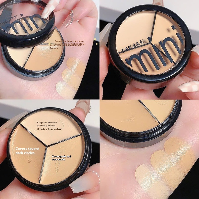 Tri-Color Concealer Foundation – Flawless Coverage & Natural Finish
