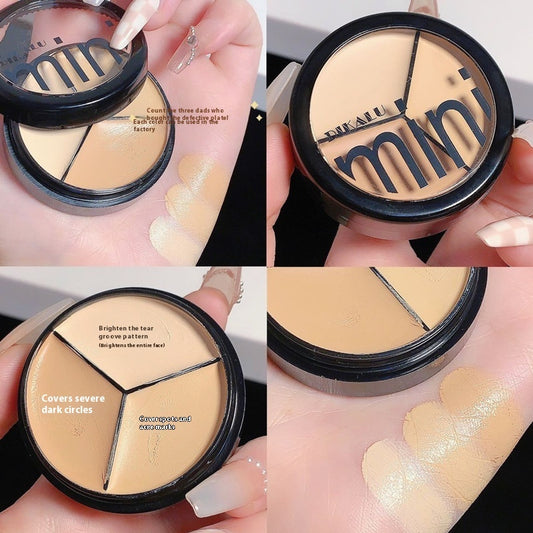 Tri-Color Concealer Foundation – Flawless Coverage & Natural Finish