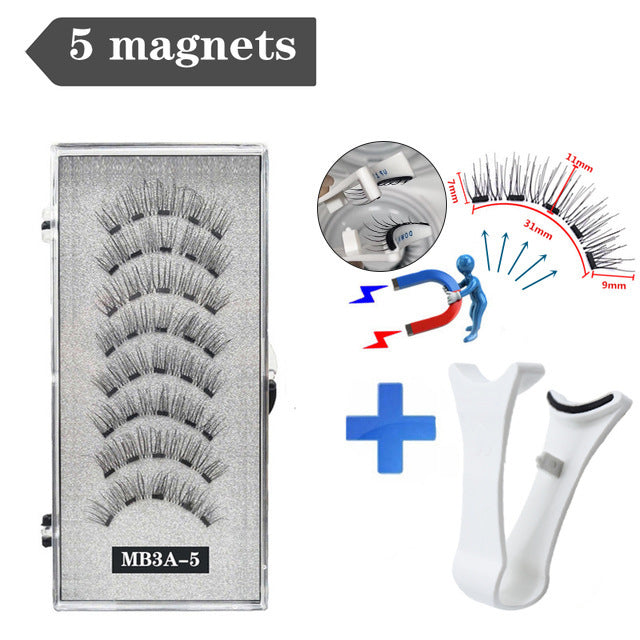 3D Magnetic Eyelashes – Natural Curl & Ultra-Soft for a Glamorous Look!