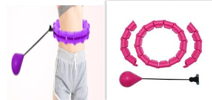 Smart Weighted Fitness Hoop | Adjustable Waist Slimming & Home Workout Trainer