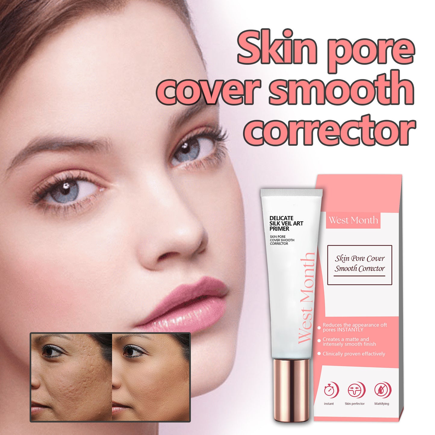 Invisible Pores Makeup Primer – Lightweight & Brightening for Flawless Skin