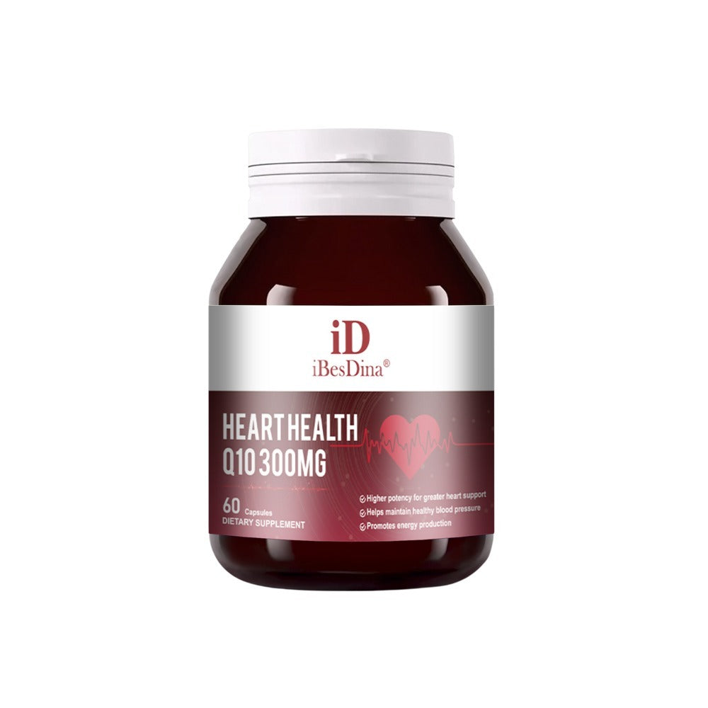 iBesDina CoQ10 300mg with Antarctic Krill Oil | Ultra High Absorption for Heart & Cellular Energy
