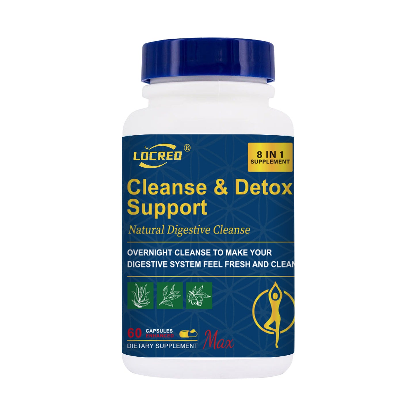 15-Day Natural Detox & Cleanse Capsules – Gentle Colon & Digestive Support