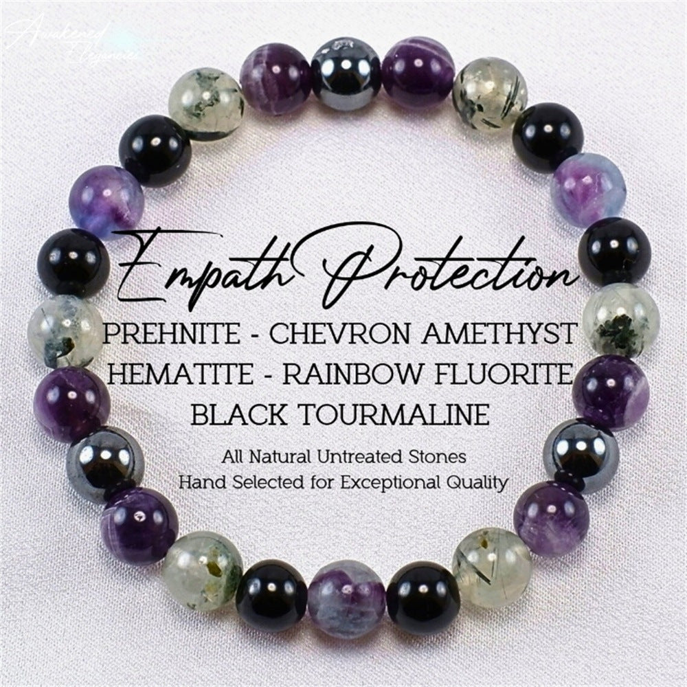 Rock Dark Style Natural Stone Bracelet – Starry Sky Elegance🌌