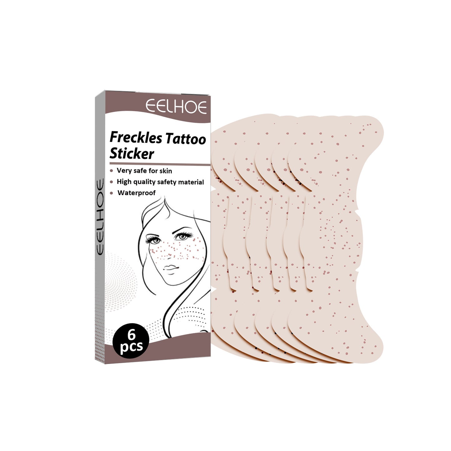 EELHOE Freckle Tattoo Stickers – Natural, Sweatproof & Long-Lasting Beauty
