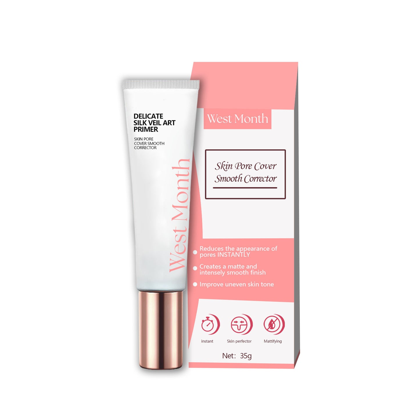Invisible Pores Makeup Primer – Lightweight & Brightening for Flawless Skin