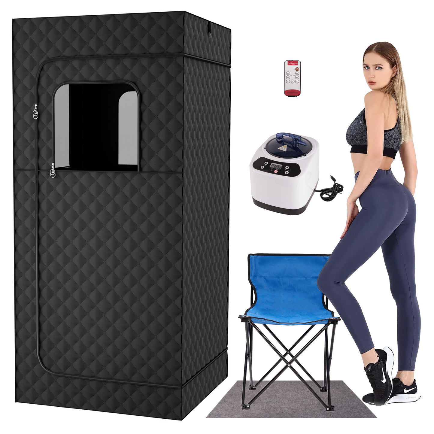 Portable Full-Body Sauna Room – Fast Heating Personal Steam Spa for Home Relaxation & Detox