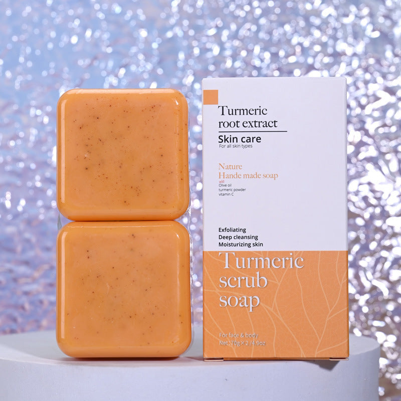 Frosted Handmade Turmeric Cleansing Bath Soap – Glow & Purify