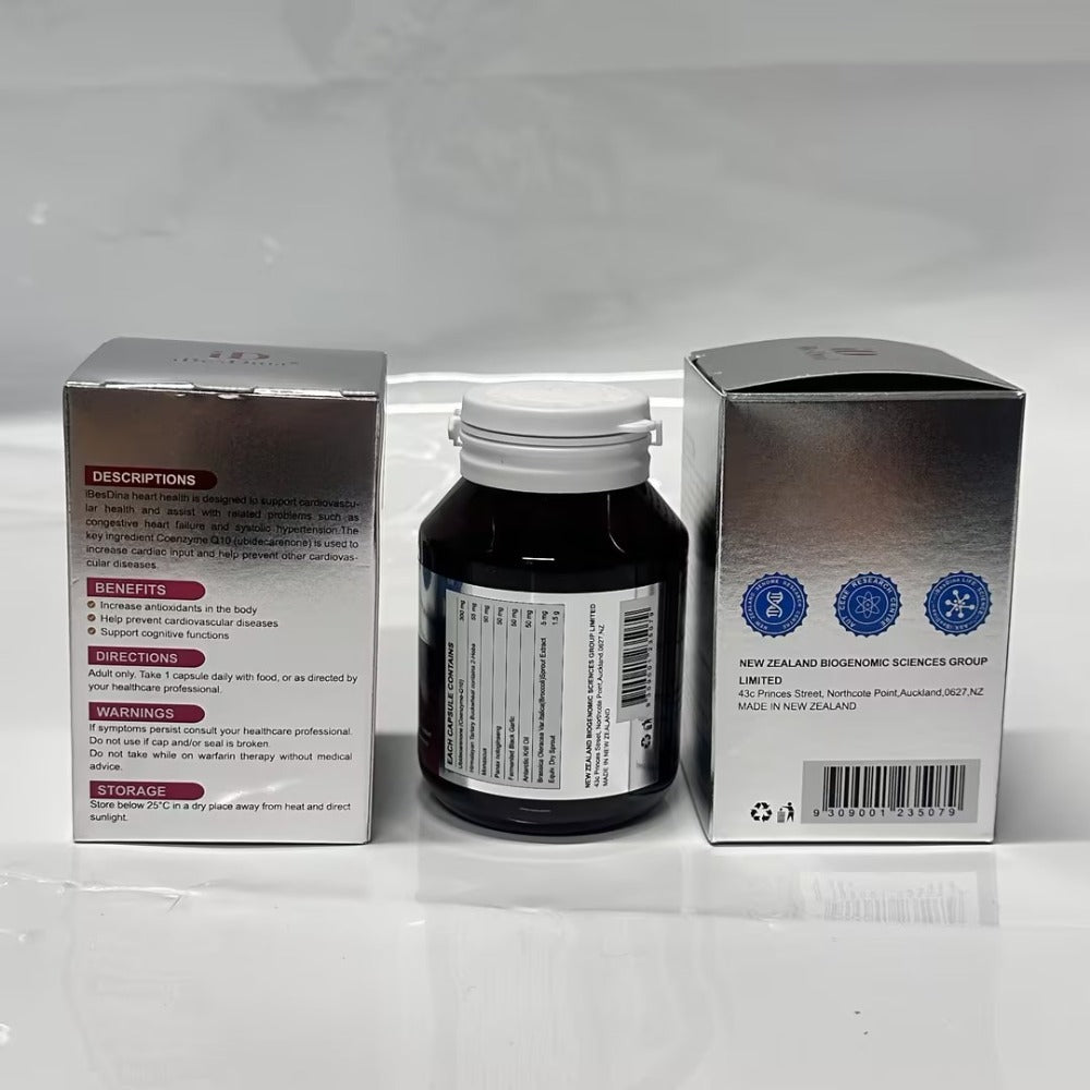 iBesDina CoQ10 300mg with Antarctic Krill Oil | Ultra High Absorption for Heart & Cellular Energy
