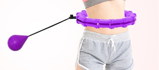 Smart Weighted Fitness Hoop | Adjustable Waist Slimming & Home Workout Trainer