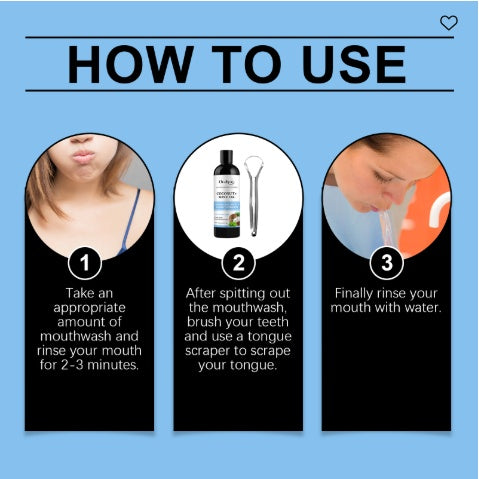 Oralhoe Coconut Mint Oil – Natural Mouthwash for Fresh Breath, Gum Health & Teeth Whitening