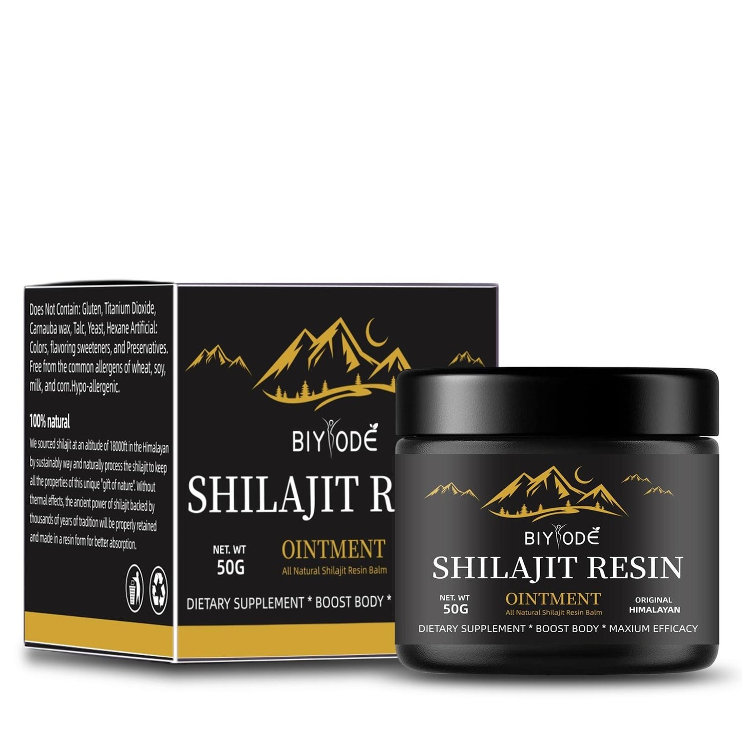 Pure Himalayan Shilajit Resin | With Ashwagandha & Gokshura | No Added Sugar | 50g Natural Supplement