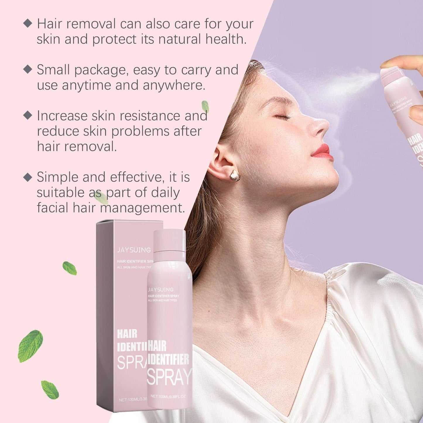 Hair Identifier Spray & Dermaplaning Razor – Flawless Face Shaving & Smooth Skin Care