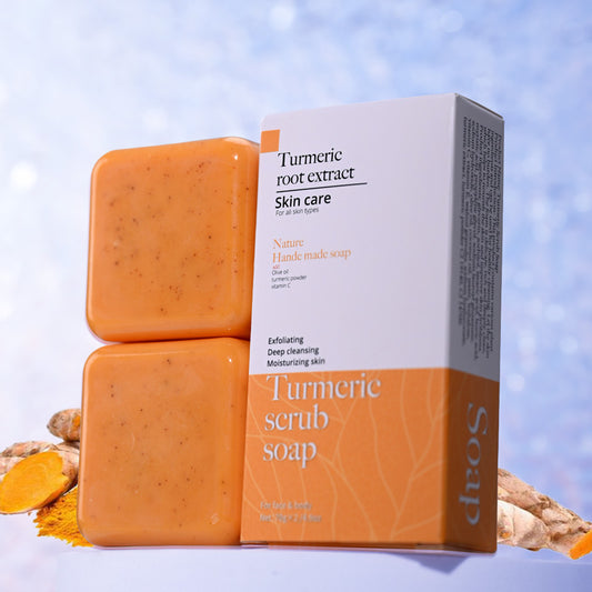 Frosted Handmade Turmeric Cleansing Bath Soap – Glow & Purify