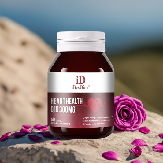 iBesDina CoQ10 300mg with Antarctic Krill Oil | Ultra High Absorption for Heart & Cellular Energy